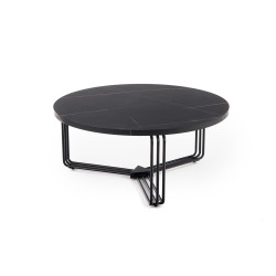 'ANTICA Coffee Table Top - Black Marble, Frame - Black' 'ANTICA Coffee Table Top - Black Marble, Frame - Black'