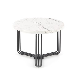 'ANTICA M Coffee Table Top - White Marble, Frame - Black' 'ANTICA M Coffee Table Top - White Marble, Frame - Black'