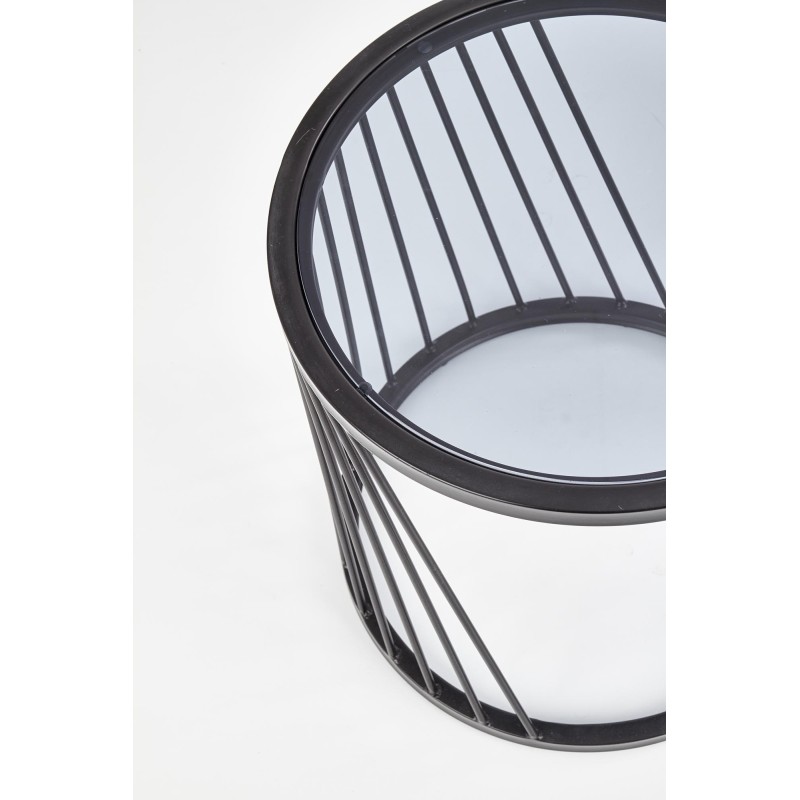 'ANTILLA Set of 2 Benches Black / Smoked' 'ANTILLA Set of 2 Benches Black / Smoked'