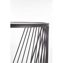 'ANTILLA Set of 2 Benches Black / Smoked' 'ANTILLA Set of 2 Benches Black / Smoked'