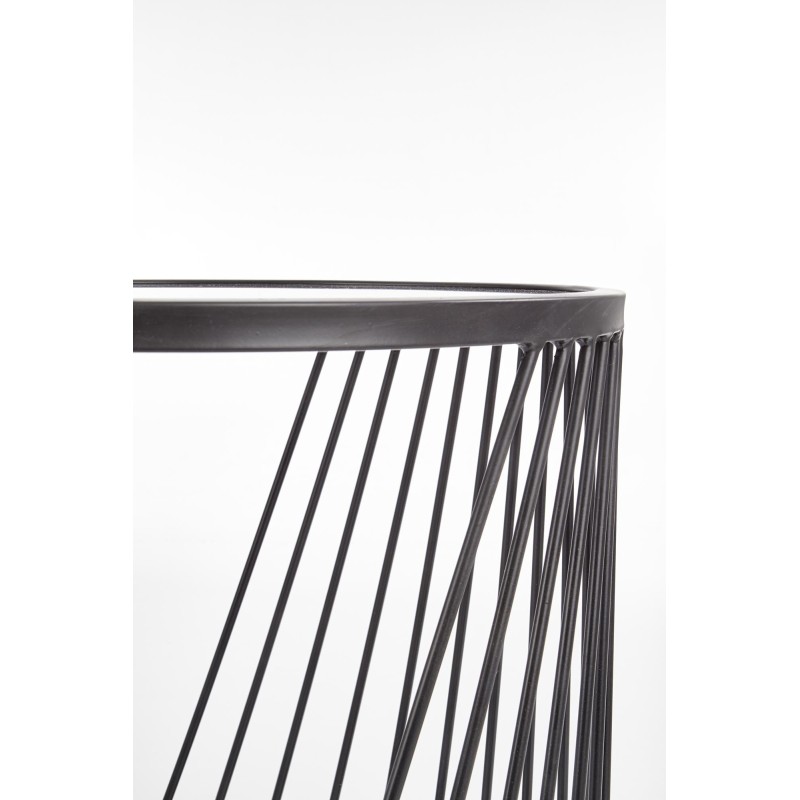 'ANTILLA Set of 2 Benches Black / Smoked' 'ANTILLA Set of 2 Benches Black / Smoked'