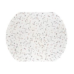 'ARAMIS Table, Top - Terrazzo, Legs - White' 'ARAMIS Table, Top - Terrazzo, Legs - White'