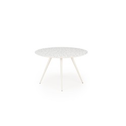 'ARAMIS Table, Top - Terrazzo, Legs - White' 'ARAMIS Table, Top - Terrazzo, Legs - White'