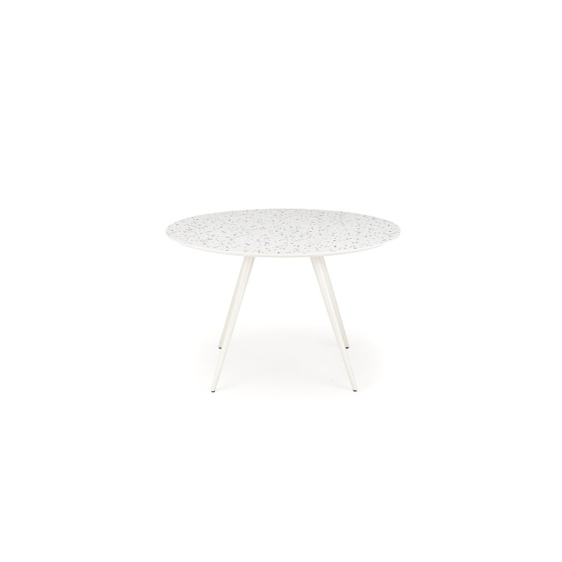 'ARAMIS Table, Top - Terrazzo, Legs - White' 'ARAMIS Table, Top - Terrazzo, Legs - White'