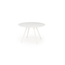'ARAMIS Table, Top - Terrazzo, Legs - White' 'ARAMIS Table, Top - Terrazzo, Legs - White'