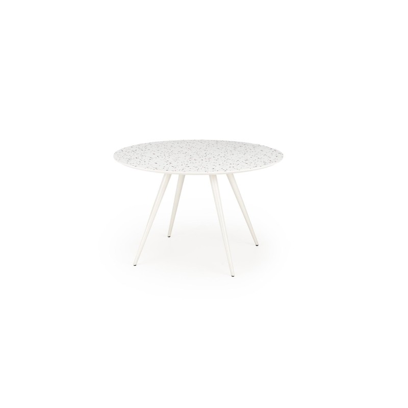 'ARAMIS Table, Top - Terrazzo, Legs - White' 'ARAMIS Table, Top - Terrazzo, Legs - White'