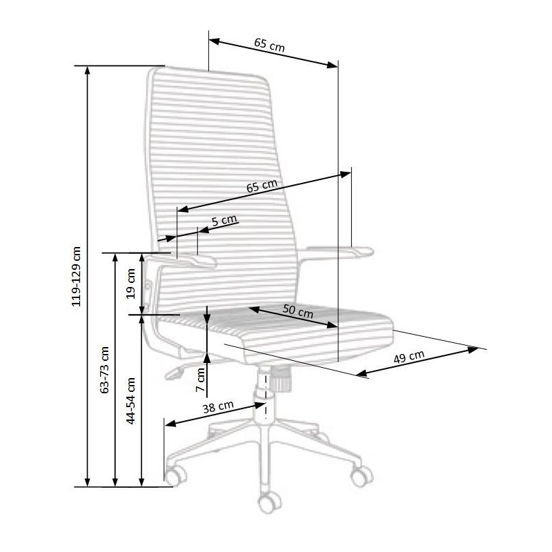 AREZZO fotel gabinetowy popielaty AREZZO fotel gabinetowy popielaty