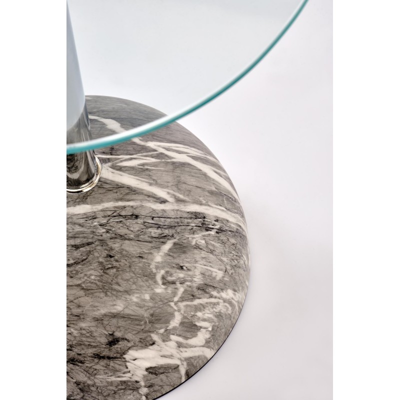 'ARIANA Coffee Table, Ashen Marble / Transparent' 'ARIANA Coffee Table, Ashen Marble / Transparent'