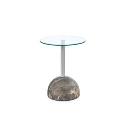 'ARIANA Coffee Table, Ashen Marble / Transparent' 'ARIANA Coffee Table, Ashen Marble / Transparent'
