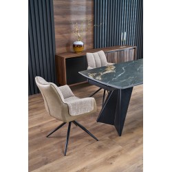 ARMANI stół rozkładany, czarny marmur / czarny (2p 1szt) ARMANI stół rozkładany, czarny marmur / czarny (2p 1szt)