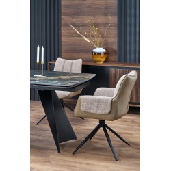ARMANI stół rozkładany, czarny marmur / czarny (2p 1szt) ARMANI stół rozkładany, czarny marmur / czarny (2p 1szt)