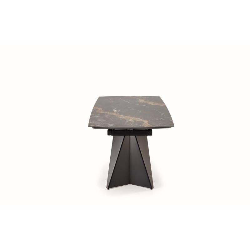 'ARMANI Extendable Table, Black Marble / Black' 'ARMANI Extendable Table, Black Marble / Black'
