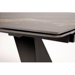ARMANI stół rozkładany, czarny marmur / czarny (2p 1szt) ARMANI stół rozkładany, czarny marmur / czarny (2p 1szt)