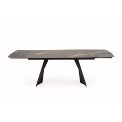 ARMANI stół rozkładany, czarny marmur / czarny (2p 1szt) ARMANI stół rozkładany, czarny marmur / czarny (2p 1szt)