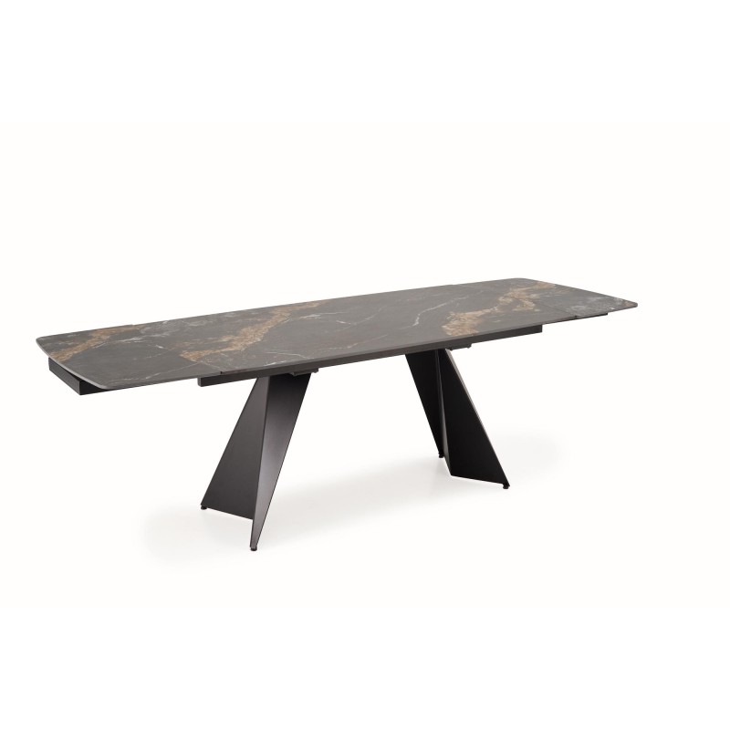 ARMANI stół rozkładany, czarny marmur / czarny (2p 1szt) ARMANI stół rozkładany, czarny marmur / czarny (2p 1szt)
