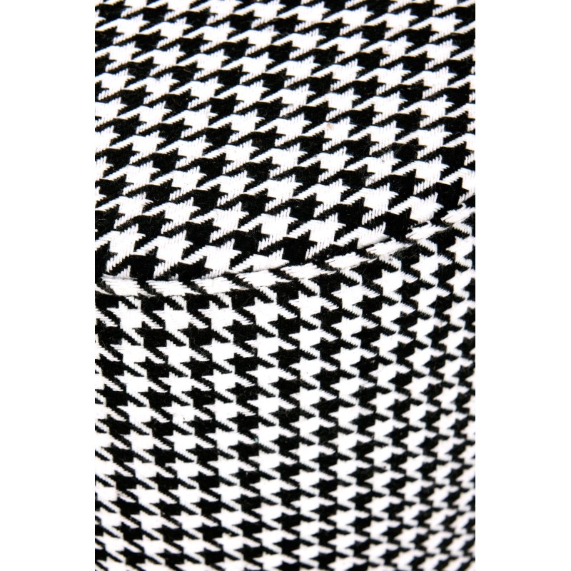 'ARUNA Black/White/Gold Pouf' 'ARUNA Black/White/Gold Pouf'