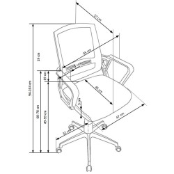 'ASCOT Office Chair in Black-Ash-White' 'ASCOT Office Chair in Black-Ash-White'