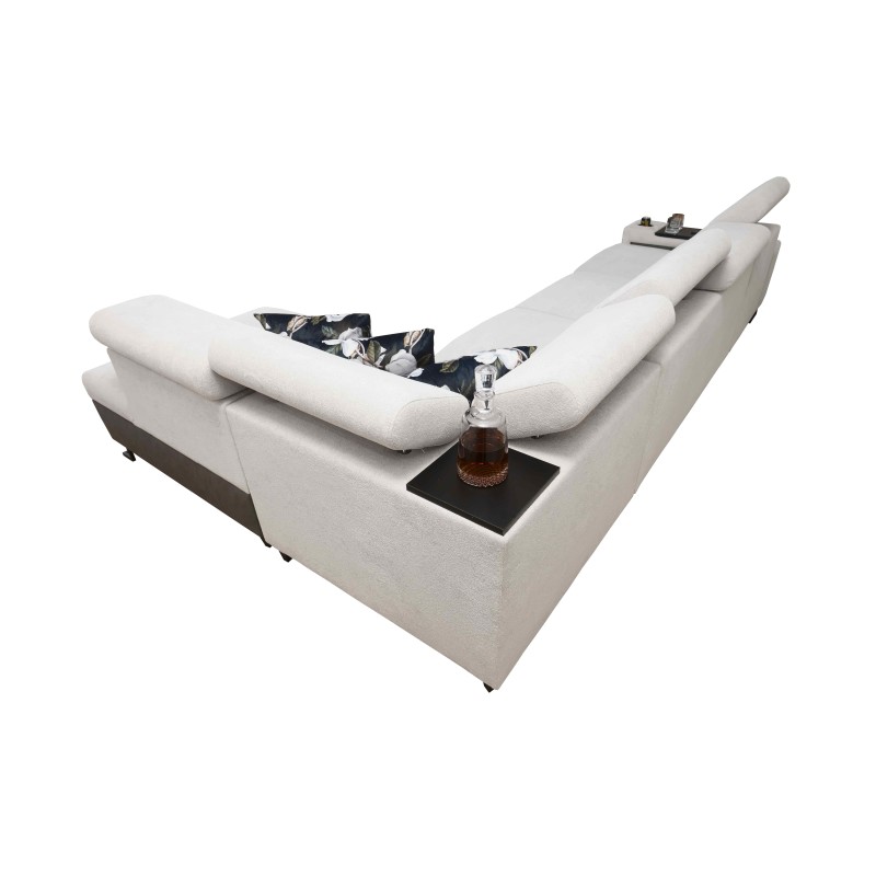 Prestige XI Maxi Ecksofa mit Schlaffunktion und USB-Anschluss | Gepolsterte Ecksofa, weich im Griff, Freya 210.02 + Tauro 8203 Prestige XI Maxi Ecksofa mit Schlaffunktion und USB-Anschluss | Gepolsterte Ecksofa, weich im Griff, Freya 210.02 + Tauro 8203