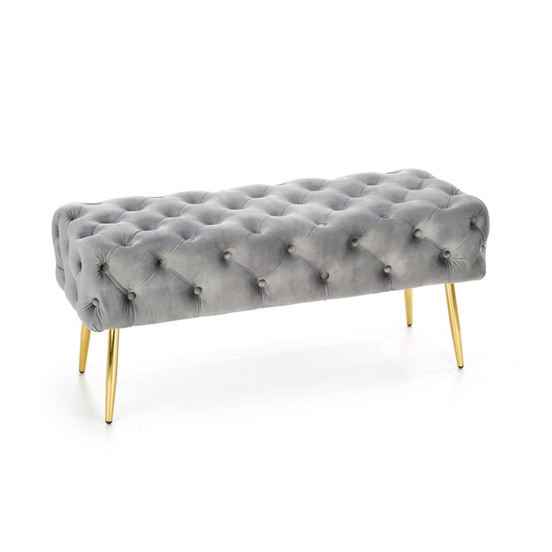 'ATHENA Ash Grey / Gold Bench'