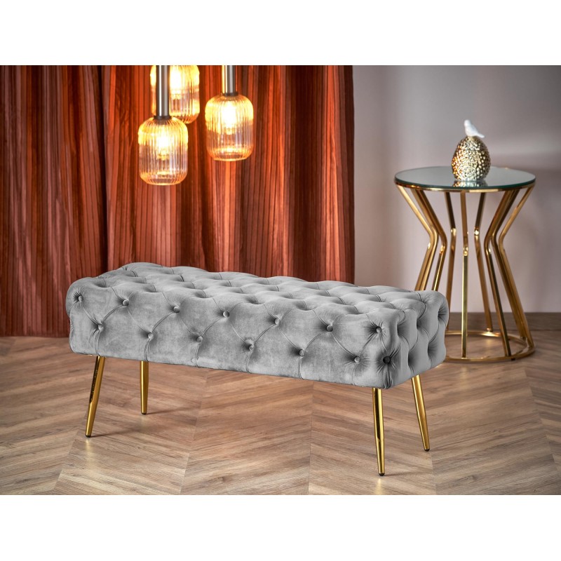 'ATHENA Ash Grey / Gold Bench' 'ATHENA Ash Grey / Gold Bench'