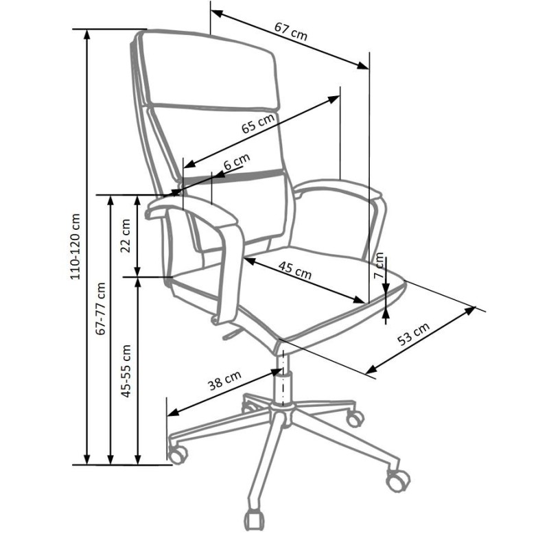 'AURELIUS White Office Armchair' 'AURELIUS White Office Armchair'