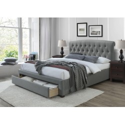 AVANTI łóżko 160 cm z szufladami popiel (3p 1szt)