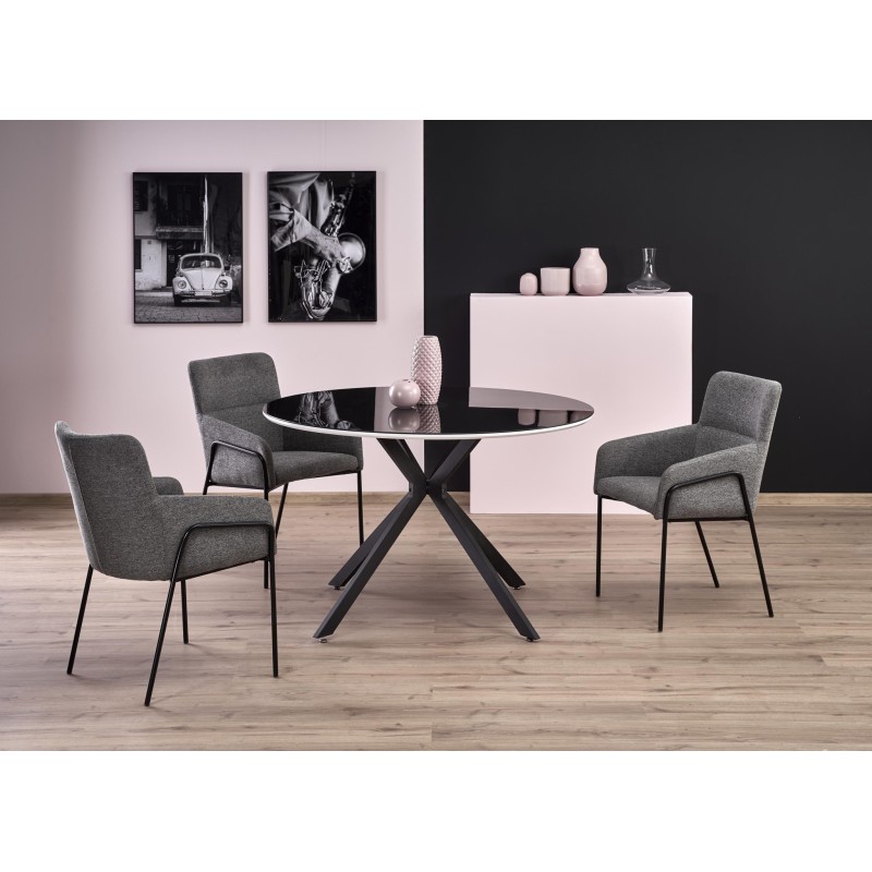 'AVELAR Tabletop - Black / White, Frame - Black' 'AVELAR Tabletop - Black / White, Frame - Black'