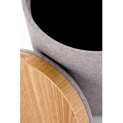 'AVIKO Set of 2 Poufs, Light Ash' 'AVIKO Set of 2 Poufs, Light Ash'