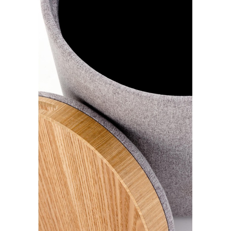 'AVIKO Set of 2 Poufs, Light Ash' 'AVIKO Set of 2 Poufs, Light Ash'