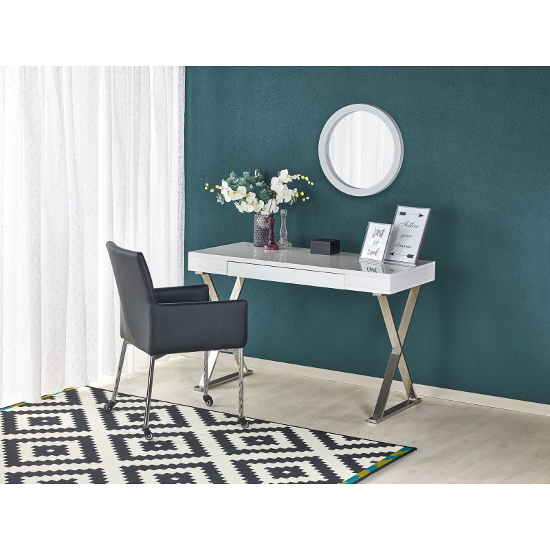 'B31 White-Chrome Desk'