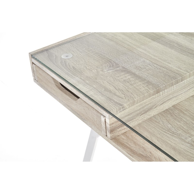 'B33 Sonoma Oak-White Desk' 'B33 Sonoma Oak-White Desk'