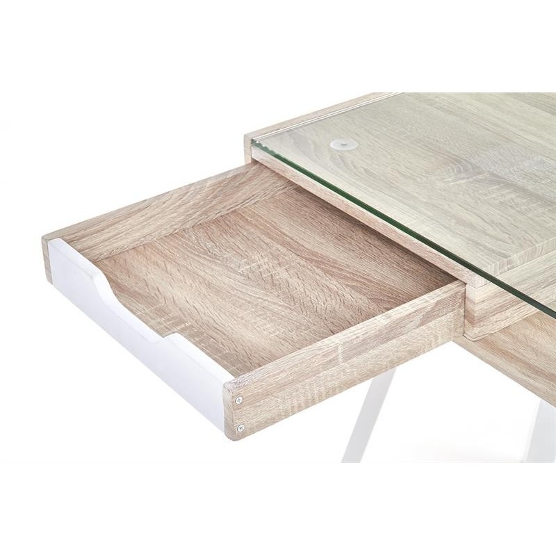 'B33 Sonoma Oak-White Desk' 'B33 Sonoma Oak-White Desk'