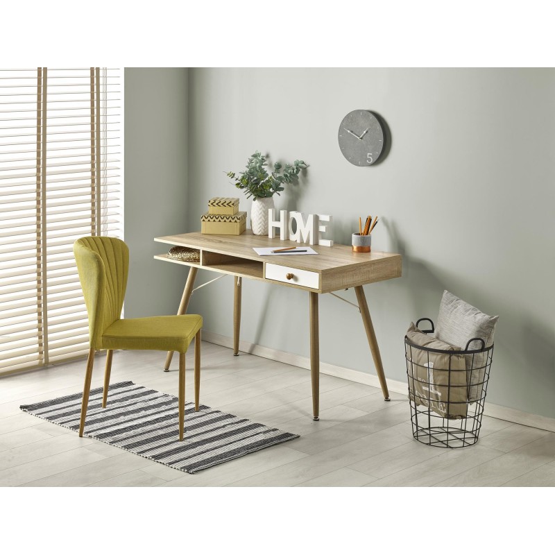 B34 Sonoma Oak-White Desk