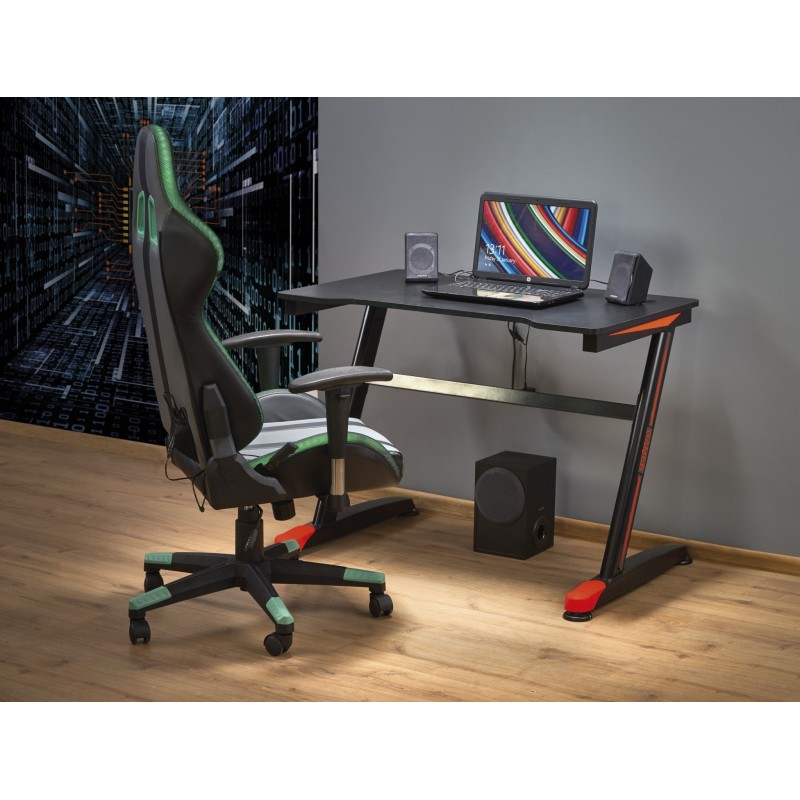 'B40 Gaming Desk Black / Red'