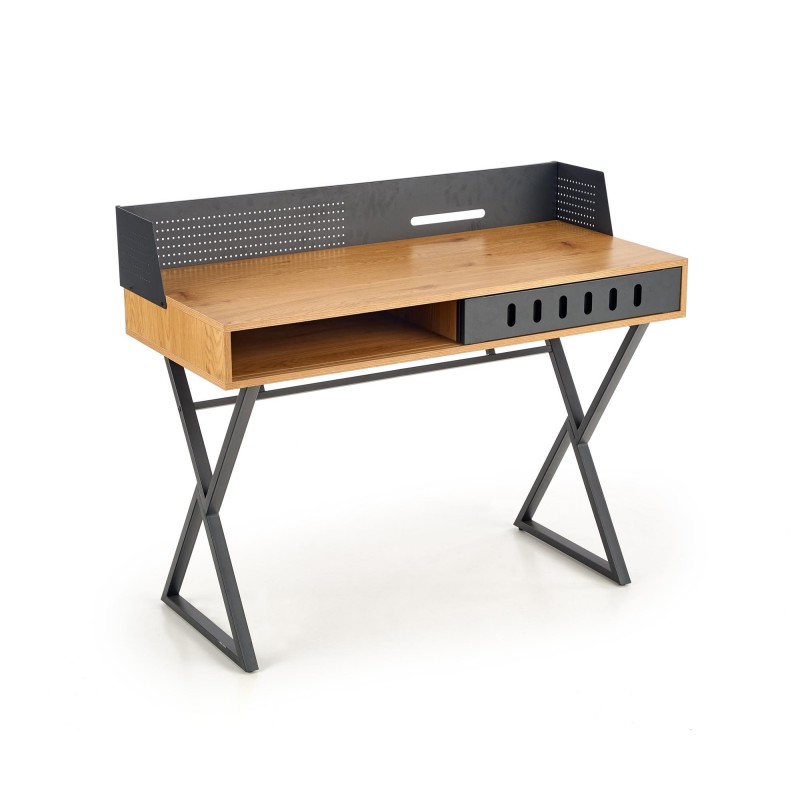 'B43 Golden Oak / Black Desk' 'B43 Golden Oak / Black Desk'
