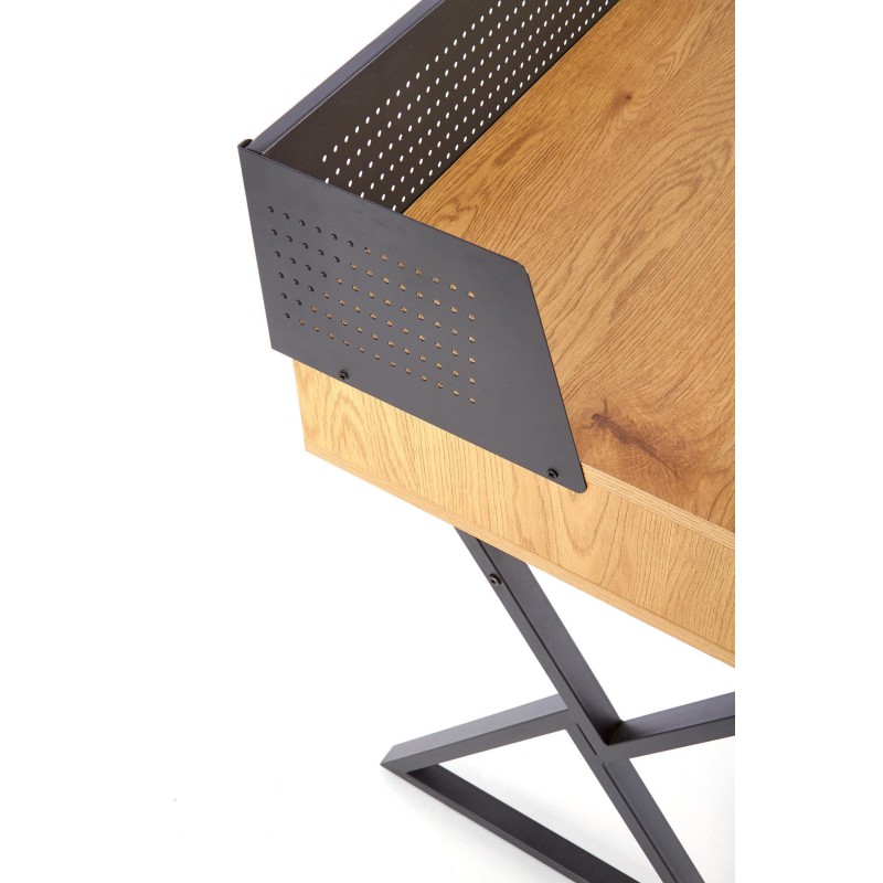 'B43 Golden Oak / Black Desk' 'B43 Golden Oak / Black Desk'