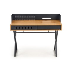 'B43 Golden Oak / Black Desk' 'B43 Golden Oak / Black Desk'