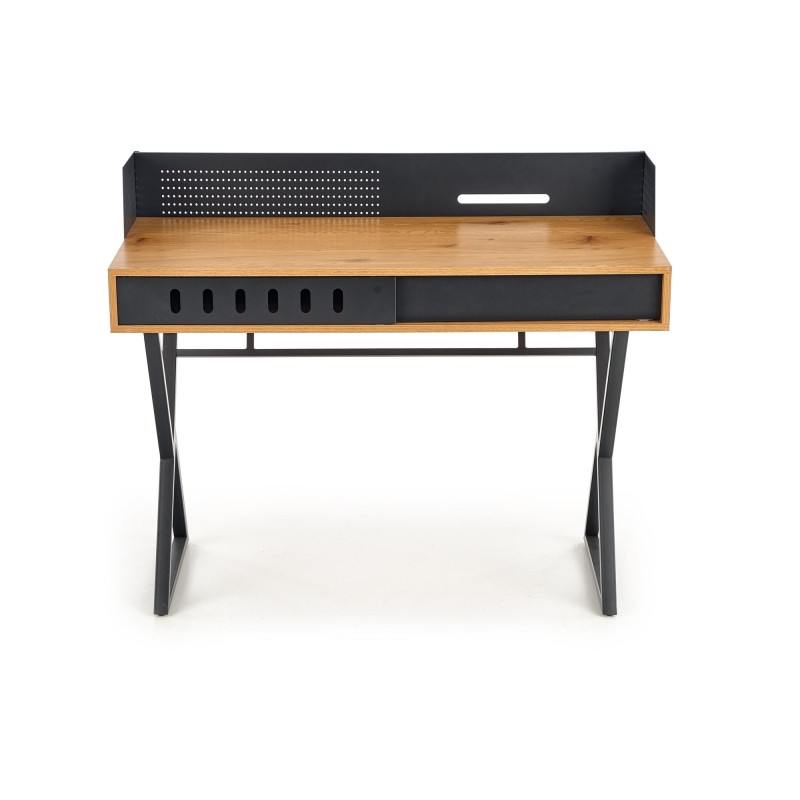 'B43 Golden Oak / Black Desk' 'B43 Golden Oak / Black Desk'