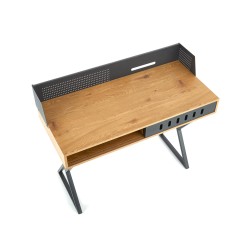 'B43 Golden Oak / Black Desk' 'B43 Golden Oak / Black Desk'