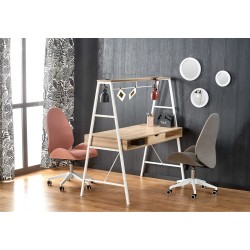 'B48 Sonoma Oak Desk / White'