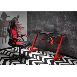 'B49 Black / Red Desk'