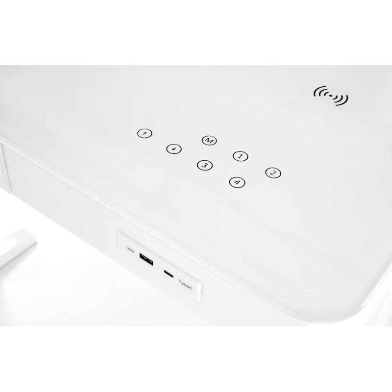 'B52 Adjustable Height Desk, White' 'B52 Adjustable Height Desk, White'