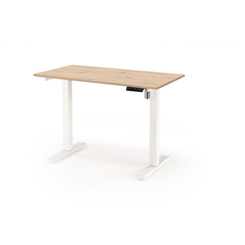 'B53 Desk with Height Adjustment Function, Artisan Oak / White' 'B53 Desk with Height Adjustment Function, Artisan Oak / White'