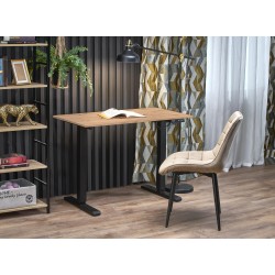 'B53 Desk with Height Adjustment Function, Artisan Oak / Black'