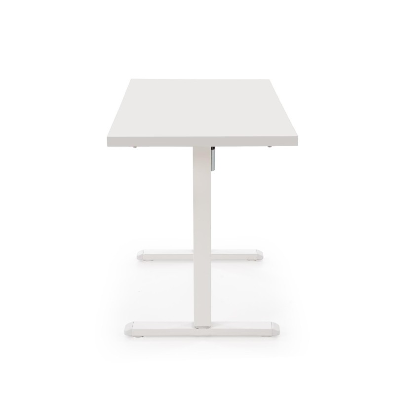 'B54 Desk with Height Adjustment Feature, Top - White, Frame - White' 'B54 Desk with Height Adjustment Feature, Top - White, Frame - White'