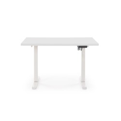 'B54 Desk with Height Adjustment Feature, Top - White, Frame - White' 'B54 Desk with Height Adjustment Feature, Top - White, Frame - White'