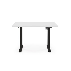 'B54 Desk with Height Adjustment Feature, Top - White, Frame - Black' 'B54 Desk with Height Adjustment Feature, Top - White, Frame - Black'