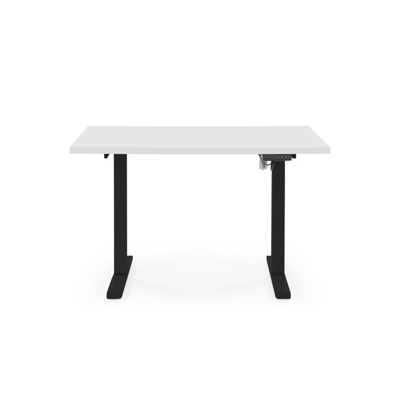 'B54 Desk with Height Adjustment Feature, Top - White, Frame - Black' 'B54 Desk with Height Adjustment Feature, Top - White, Frame - Black'