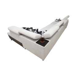 Prestige XI Maxi Corner Sofa with Sleeping Function and USB Port | Upholstered Corner Sofa, Soft to the Touch, Freya 210.18 + Ta Prestige XI Maxi Corner Sofa with Sleeping Function and USB Port | Upholstered Corner Sofa, Soft to the Touch, Freya 210.18 + Ta