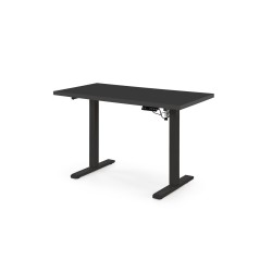 'B54 Desk with Height Adjustment Feature, Top - Black, Frame - Black'